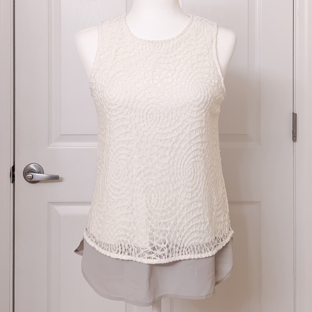 THE LIMITED Layered Lace Top